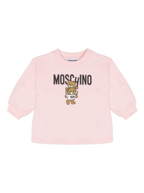 Felpa neonata con orsetti MOSCHINO BABY | MDV0BNLCA1450209